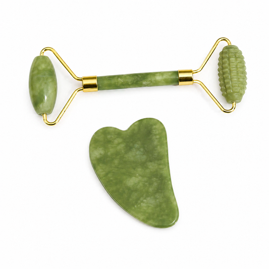 NexifyLife Facial Jade Roller & Gua Sha Set